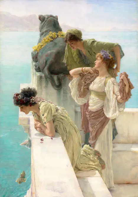 A Coign of Vantage (1895) by Lawrence Alma-Tadema